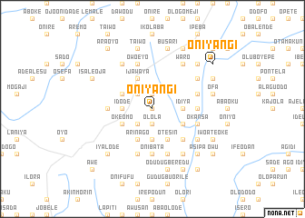 map of Oniyangi