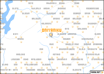 map of Oniyaniku