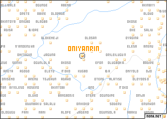 map of Oniyanrin