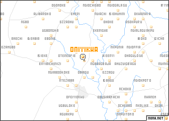 map of Oniyikwa