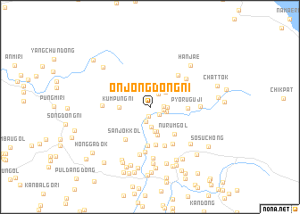 map of Onjŏngdong-ni