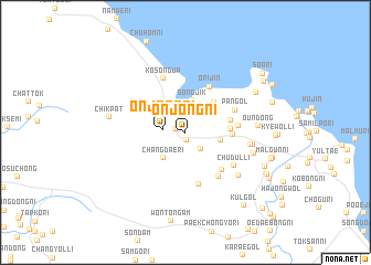 map of Onjŏng-ni