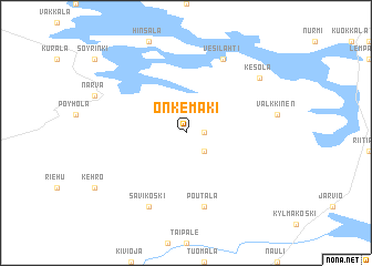 map of Onkemäki