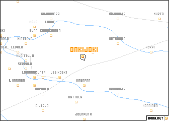 map of Onkijoki