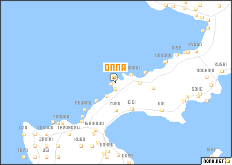map of Onna