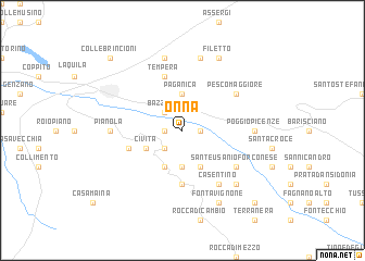 map of Onna