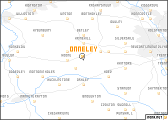 map of Onneley