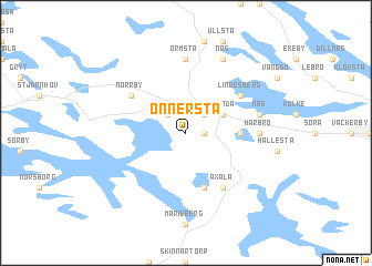 map of Önnersta