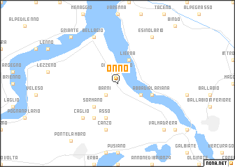 map of Onno