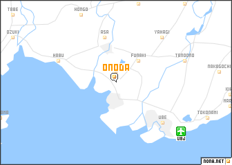 map of Onoda