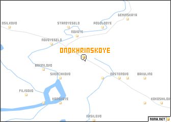 map of Onokhrinskoye