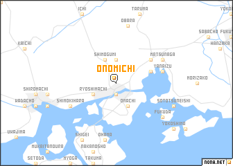 map of Onomichi