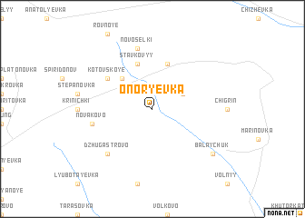 map of Onorʼyevka