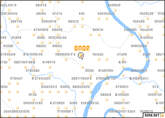 map of Onor