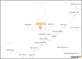 map of Onoto