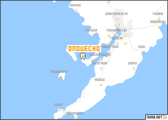 map of Onouechō