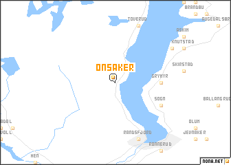 map of Onsaker