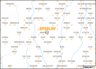 map of Onsalom