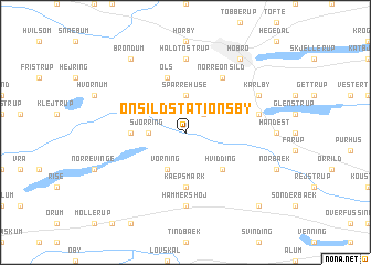 map of Onsild Stationsby