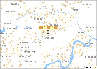 map of Onsin-dong