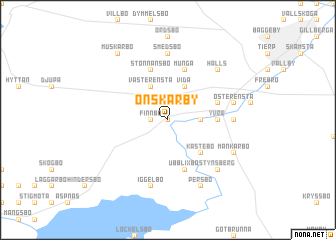 map of Onskarby