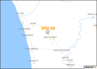 map of Onslow