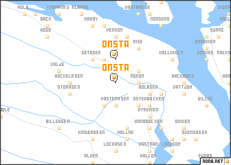 map of Önsta