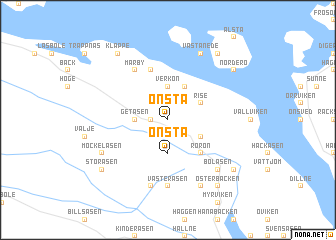 map of Önsta
