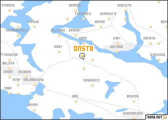 map of Önsta