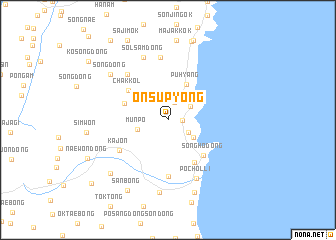 map of Onsup\