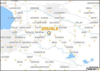 map of Önsvala