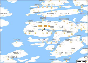 map of Ontala