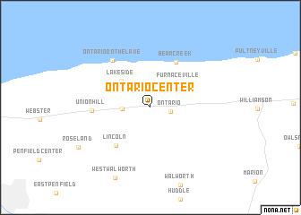 map of Ontario Center