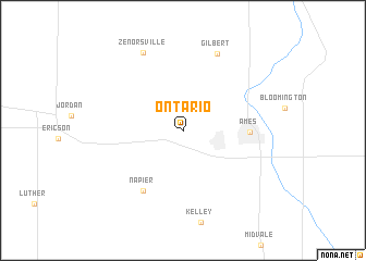 map of Ontario