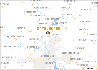 map of Ontelaunee