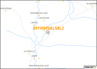 map of Ontinar del Salz