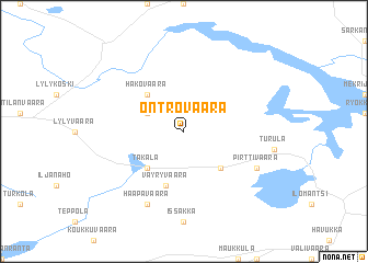 map of Ontrovaara