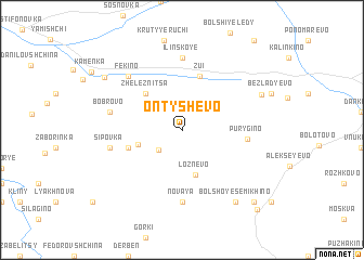 map of Ontyshëvo