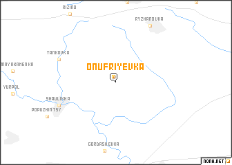 map of Onufriyevka