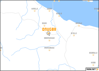 map of Onugba