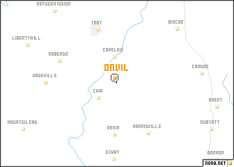 map of Onvil