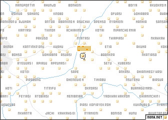 map of Onwi