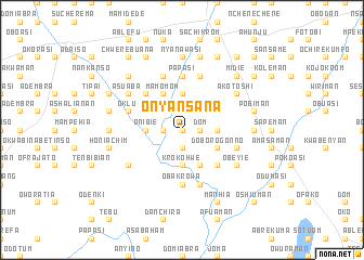 map of Onyansana