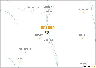 map of Onzaga