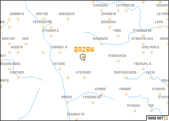 map of Onzaw