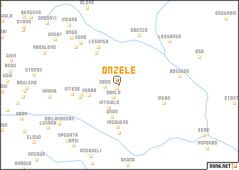 map of Onzélé