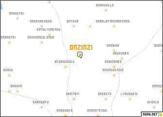 map of Onzinzi