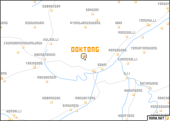 map of Oŏk-tong