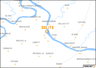 map of Oolite