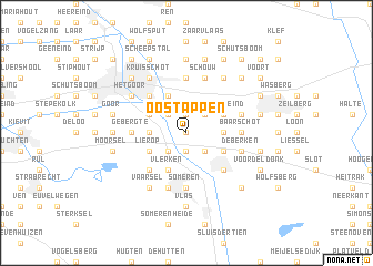 map of Oostappen